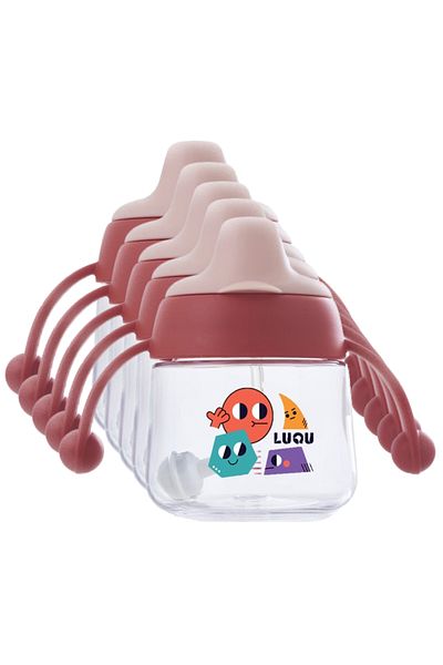LUQU BABY Duckbill Water Cup - Tritan Cup 180ml Blue - Pack of 5
