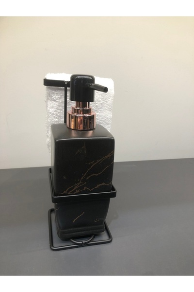 Romans Metal Standlı Havlulu Sıvı Sabunluk