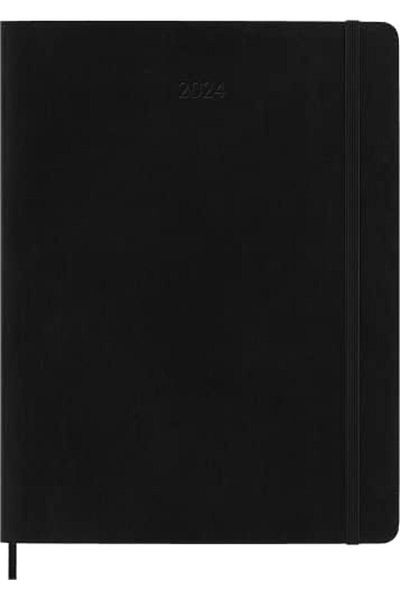 ÇAĞUR Cagur Weekly Planner, Domestic for Notes, 12 Months 2024, Agenda 2024, XL 19 X 25, Rubber Clay