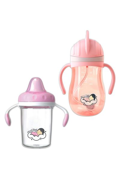 AMCHI BABY Sippy Cup Set-Pink