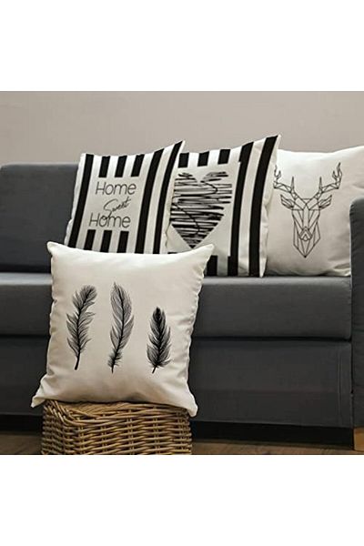 STOREMAX Lvnshop 111705   - Home Sweet Home 4-Piece Designed Decorative Throw Pillow Pillowcase Set