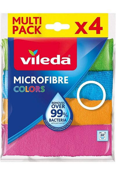 STOREMAX Ntwork 151502 Colors Microfiber Cloth 4 Pack, 30X30 Art 1087243