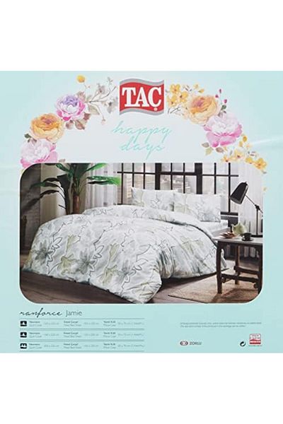 STOREMAX Jvnnastore 1000041828002 Jamie Ranforce Duvet Cover Set, Gray Trendyfr 646268