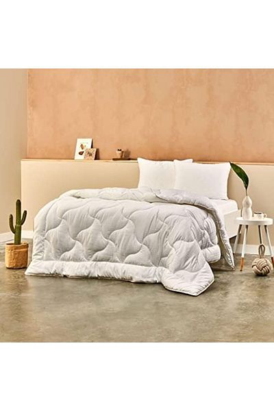 STOREMAX Double Duvet, White, Filling: Microgel Cotton, Inner Outer Fabric: %100 Elegance Plain New 9903