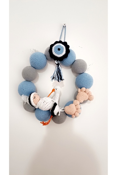 AYÇA ACUN AMİGURUMİ BEBEK VE ÇOCUK  ODASI KAPI SÜSÜ