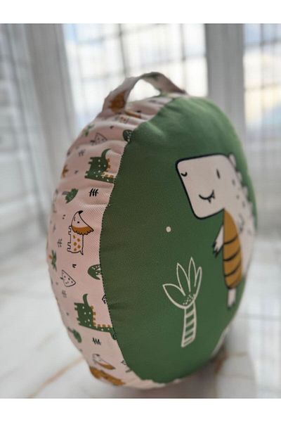 DRN Cushion Decorative Double Sided Printed Honeycomb Woven Fabric 100% Bead Silicone Children's Leisure Cushion