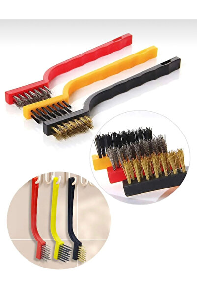 Ranüş Home مجموعة مكونة من 3 فرشاة سلكية لإزالة الشحوم والأوساخ ومجموعة تنظيف...