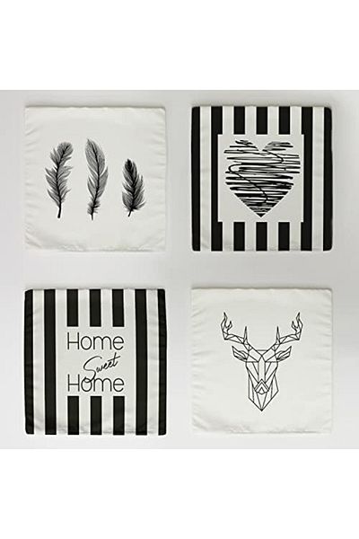 STOREMAX Modalist Cover, 4-Piece Throw Pillow Pillow Design Decorative Sweet Home 111705   Home New New De