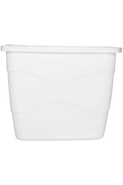 STOREMAX Mu-Artshop 50801 Practical Lid Trash Can, White Tnca 871301