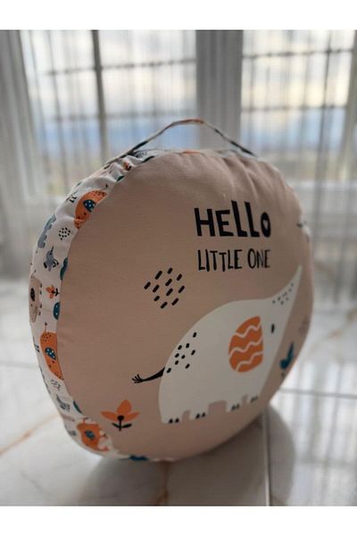DRN Cushion Decorative Double Sided Printed Honeycomb Woven Fabric 100% Bead Silicone Children's Leisure Cushion