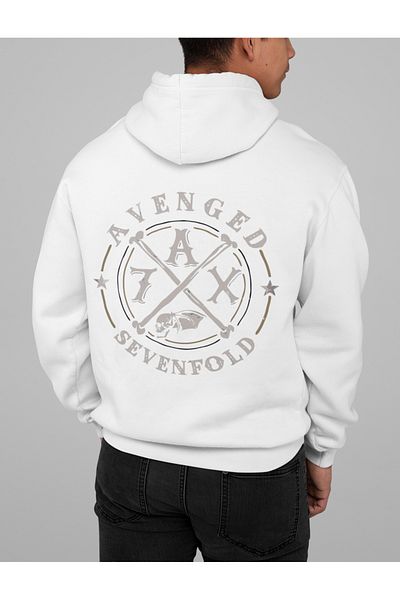 SEVBANO Avenged Sevenfold Printed Unisex Oversize Music Band Rock Metal Hoodie