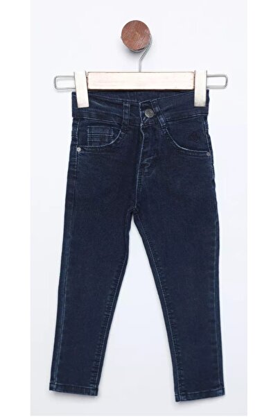 Pars Erkek Çocuk  Dar Kesim Düz Paça Cepli Lacivert Likralı Jean Pantolon
