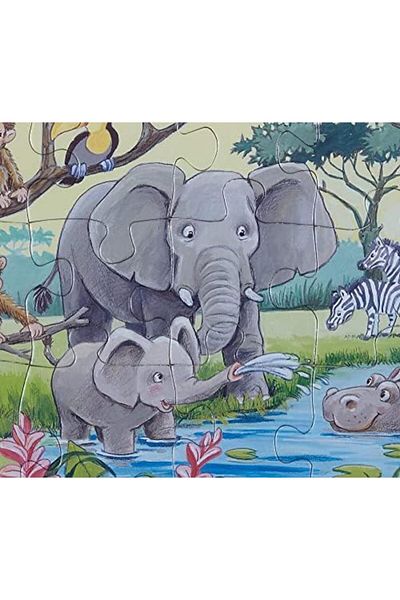 STOREMAX Svtcrt Çer Puzzle, Animals, 15 Pieces Model 1053513