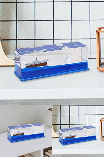 Yu Su Tools "Eşsiz Deniz Manzaralı Dekoratif Batmayan Gemi Akvaryumu, Ofis ve...