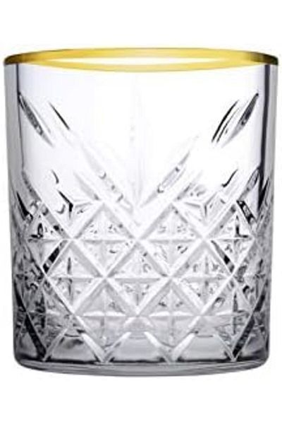 STOREMAX Ntwork 52790g00 Golden Touch Timeless Whiskey Glass, 4 Pcs, 345 Cc Art 1087243