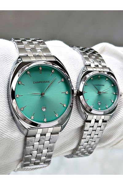Chaperone Reward - Silver Color Couple Lover Watch + Bracelet - Genuine