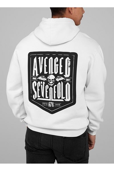 SEVBANO Avenged Sevenfold Printed Unisex Oversize Music Band Rock Metal Hoodie