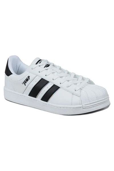 Jump 29055 Men's Sneakers - Casual Lace-Up Sneakers, White Black