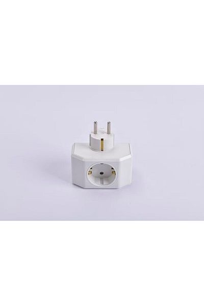 STOREMAX Jvnnshop Yonca Plus White Triple Grounded Socket 646268
