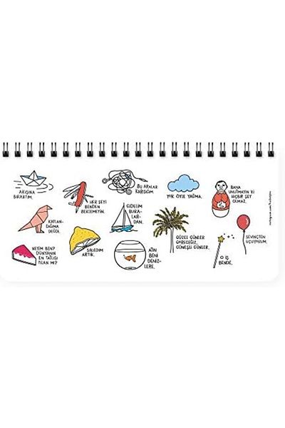STOREMAX Планер за стикери със спирала MUARTSHOP Color Sensual Things 13x27 871301