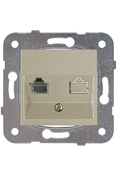 STOREMAX Ysstorex Novella Bronze Single Numeris Cat3 Mechanism+Buttoncover Starcolxollection 655141