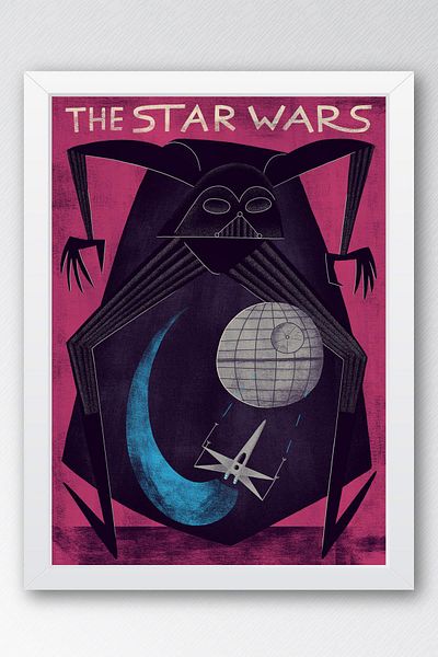 Saturn Επιτραπέζιο με κορνίζα Star Wars - Επιτραπέζια αφίσα Space Wars Fim