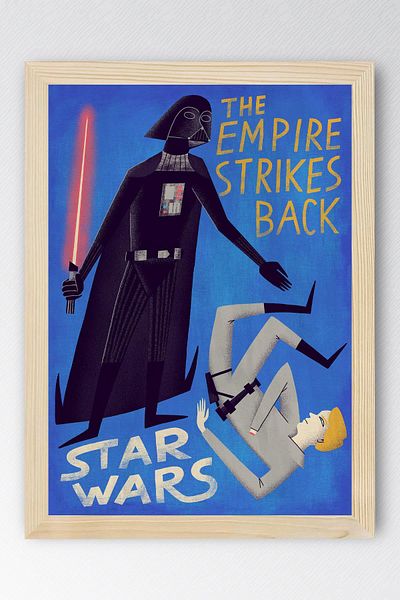 Saturn Star Wars Framed Painting - Space Wars Return of the Emperor Fim Poster Painting