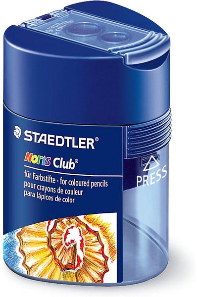 STOREMAX Svtcrt 512 128 Noris Double Chamber Pencil Sharpener Triangular Shape Noris Club Design Model 1053513