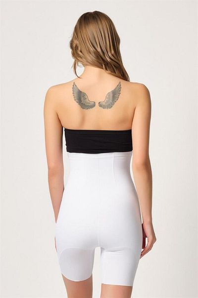 emosavm White Emay 2832 High Waist Underwire Supported Lace Laser Corset