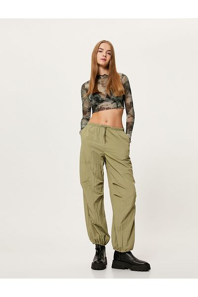Koton Casual Cargo Pocket Parachute Pants