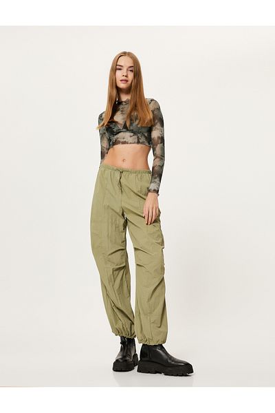 Koton Casual Cargo Pocket Parachute Pants