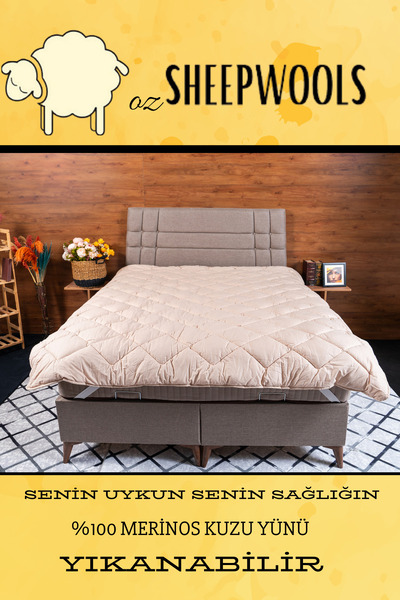 ozsheepwools Μονό πάπλωμα από μαλλί - 100% μαλλί αρνιού Merino, 100% βαμβακερ...