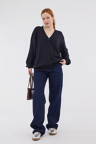 Addax V-Neck Buttoned Knitwear Cardigan H10300