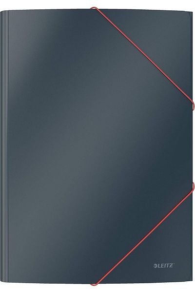STOREMAX Jvnnshop Cosy Soft Touch Rubberized Locking File, A4, Gray 646268