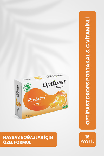 Optipast Drops Portakal & C Vitaminli 16 Pastil ( 1 ADET )