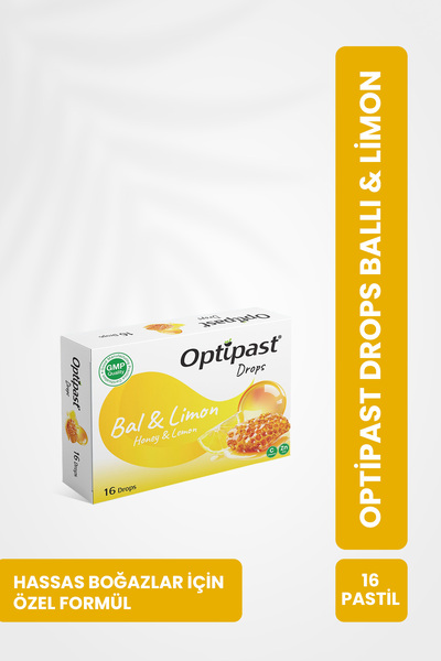 Optipast Drops Ballı & Limon 16 Pastil ( 1 ADET )