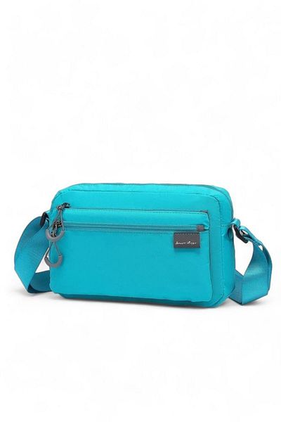 SMART BAGS Geantă de damă turcoaz ultra ușoară SMB-3148