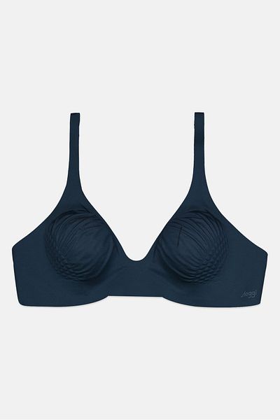 SLOGGI Women Plain Padded Bra, Teal Blue