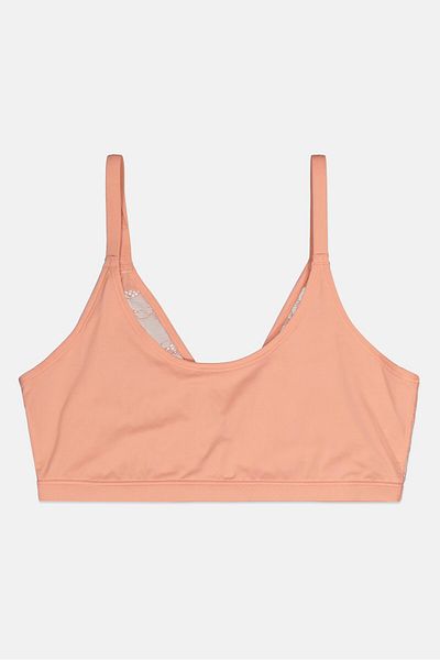 Etam Women Textured Reversible Non-padded Bra, Peach