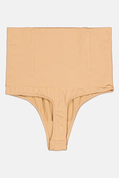 Bebe Women Pull On Thongs, Beige