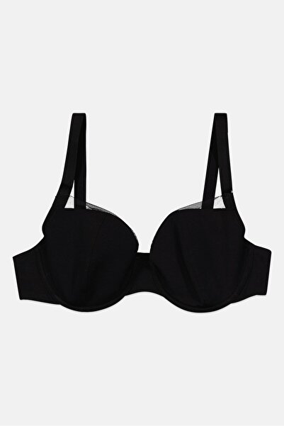 Etam حمالة صدر نسائية بدون سلك مبطنة، لون أسود
