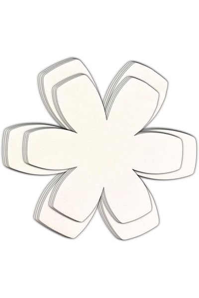 STOREMAX Daliashops Set of 12 Pan Pot Protector and Organizer Felt White Star Collection 542167