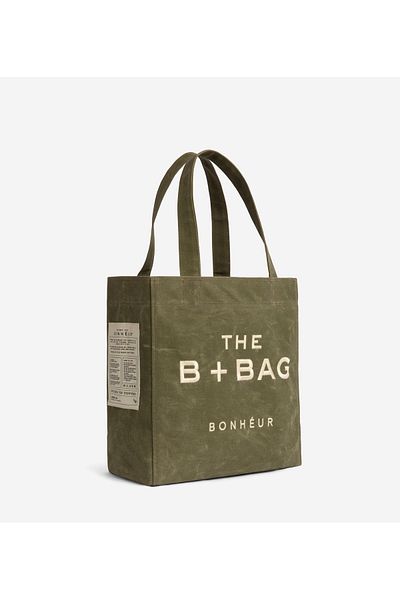 Bonheur Canvas Green Tea Medium Tote Bag