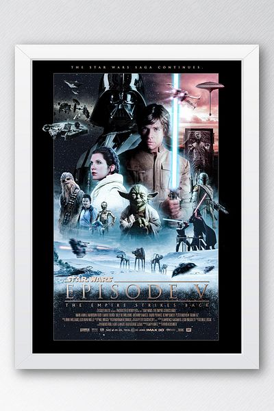 Saturn Pictură cu 5 rame Star Wars - Space Wars Nostalgia Old Fim Poster Painting