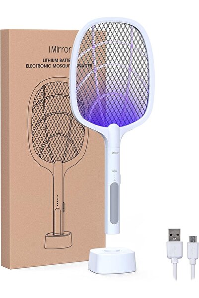 AWH مضرب البعوض الكهربائي القابل لإعادة الشحن للاستخدام الداخلي والخارجي