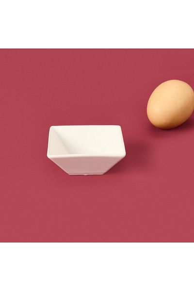 Paçi Square Sauce Bowl - White - 7 cm
