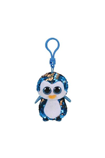 TY مشبك من القطيفة على شكل بطريق من فليبابلز باللون الأزرق مقاس 3 بوصات