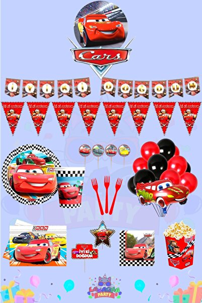 LASAGNA STORE Cars Arabalar Set de petrecere de aniversare ultra-lux pentru 2...