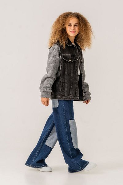 HAUSEkids Дизайнерско яке Quzu De Paris за момичета 8-15 години - космическо сиво