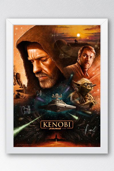 Saturn Tablou înrămat Star Wars Kenobi - Poster de film Space Wars